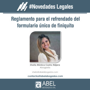 Reglamento para el refrendado del formulario único de finiquito